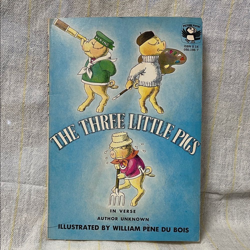 Vintage The Three Little Pigs Illustrated Book